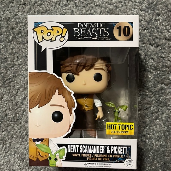 Harry Potter Fantastic Beasts Funko Pop 10 Newt Scamander with Pickett exclusive
